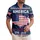America 250th Anniversary US Flag Map 1776-2026 Commemorative Star Border Tropical Short-sleeve Hawaiian Shirt - 1
