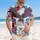 America 250th Anniversary: Bald Eagle, SIC SEMPER TYRANNIS, Tropical Floral 1776-2026 Short-sleeve Hawaiian Shirt - 4