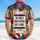 America 250th Anniversary: Constitution Scroll, Patriotic Tropical Palms & Hibiscus, 1776-2026 Short-sleeve Hawaiian Shirt - 5