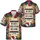 America 250th Anniversary: Constitution Scroll, Patriotic Tropical Palms & Hibiscus, 1776-2026 Short-sleeve Hawaiian Shirt - 3