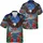 USA 250th 1776 Eagle Liberty Bell Stained Glass Hawaiian Starry Night Motif Short-sleeve Hawaiian Shirt - 11