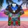 USA 250th 1776 Eagle Liberty Bell Stained Glass Hawaiian Starry Night Motif Short-sleeve Hawaiian Shirt - 3