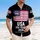 America 250th Anniversary 1776 Vintage Flag - USA 2026 Crimson Red Navy Blue Black Short-sleeve Hawaiian Shirt - 4