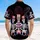 America 250th Anniversary Patriotic Skeletons Uncle Sam Flags Cake Fireworks Bunting Short-sleeve Hawaiian Shirt - 5
