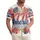 America 250th Anniversary 1776 Freedom Distressed Patriotic Tropical Foliage Short-sleeve Hawaiian Shirt - 1
