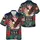 America 250th Bald Eagle Tropical Patriotic Hibiscus 1776-2026 Stars & Ribbons Short-sleeve Hawaiian Shirt - 3
