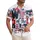 Wife of the Party America 250th Flag Pattern Leopard Tropical Text Short-sleeve Hawaiian Shirt - 1