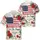 America 250th Birthday Distressed Flag, We The People 2026, Jet Planes, Tropical Gold Scroll Short-sleeve Hawaiian Shirt - 3