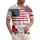 America 250th Birthday Distressed Flag, We The People 2026, Jet Planes, Tropical Gold Scroll Short-sleeve Hawaiian Shirt - 1