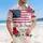America 250th Birthday Distressed Flag, We The People 2026, Jet Planes, Tropical Gold Scroll Short-sleeve Hawaiian Shirt - 4