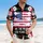 America 250th Anniversary Distressed Flag Fighter Jet 'We The People' Hibiscus Scroll Short-sleeve Hawaiian Shirt - 4