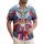 America 250th Commemorative Eagle Bow Liberty Bell Star Design Short-sleeve Hawaiian Shirt - 1
