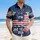 Patriotic America 250th Anniversary Distressed Flag 1776 We the People Hibiscus Palm Short-sleeve Hawaiian Shirt - 4