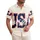 America 250th Anniversary USA Block Script Letters Hibiscus Palm Stars Short-sleeve Hawaiian Shirt - 1