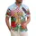 USA 250th Anniversary Liberty Bell Flag Eagle Tropical Hibiscus '1776-2026' Scrollwork Short-sleeve Hawaiian Shirt - 1