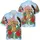 USA 250th Anniversary Liberty Bell Flag Eagle Tropical Hibiscus '1776-2026' Scrollwork Short-sleeve Hawaiian Shirt - 3