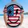 America 250th Birthday Patriotic Hawaiian Flag Smiley Grunge Emblem Design Short-sleeve Hawaiian Shirt - 5