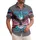 America 250th Bald Eagle Flag Lightning Commemorative 1776-2026 Short-sleeve Hawaiian Shirt - 1