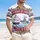 America 250th Liberty Celebration: Historic Ship & Navy Carrier - Patriotic Vintage Frame Short-sleeve Hawaiian Shirt - 4