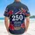 America 250th Anniversary Patriotic Hawaiian Banner 1776-2026 Stars Flag Hibiscus Short-sleeve Hawaiian Shirt - 5