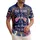 America 250th Anniversary Patriotic Vintage Emblem 'We the People' 1776-2026 Eagle Flags Tropical Short-sleeve Hawaiian Shirt - 1