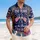 America 250th Anniversary Patriotic Vintage Emblem 'We the People' 1776-2026 Eagle Flags Tropical Short-sleeve Hawaiian Shirt - 4