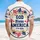 America 250th Birthday: God Bless America 1776-2026 Hawaiian Patriotic Leaves & Gold Scrolls Short-sleeve Hawaiian Shirt - 5