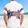 Patriotic America 250th Collegiate Wordmark Star Stripe Hibiscus Palm Short-sleeve Hawaiian Shirt - 5