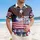USA 250th Anniversary Eagle Flag Tropical Hibiscus Freedom Patriotic Motif Short-sleeve Hawaiian Shirt - 4