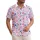 USA 250th Anniversary Hawaiian Scattered Star Pattern - Navy Royal Crimson White Short-sleeve Hawaiian Shirt - 1
