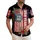 USA 250th Birthday Patriotic Hawaiian Distressed Flag 1776 Grunge Stars Design Short-sleeve Hawaiian Shirt - 1