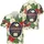 America 250th Commemorative: Patriotic Literary Emblem Tropical Hibiscus Design Short-sleeve Hawaiian Shirt - 3