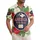 America 250th Commemorative: Patriotic Literary Emblem Tropical Hibiscus Design Short-sleeve Hawaiian Shirt - 1