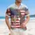 America 250th Anniversary Bald Eagle: Distressed Flag, Hibiscus, 1776-2026 Semiquincentennial Short-sleeve Hawaiian Shirt - 4