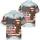 America 250th Anniversary Bald Eagle: Distressed Flag, Hibiscus, 1776-2026 Semiquincentennial Short-sleeve Hawaiian Shirt - 3
