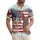 America 250th Anniversary Bald Eagle: Distressed Flag, Hibiscus, 1776-2026 Semiquincentennial Short-sleeve Hawaiian Shirt - 1