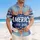 America 250th 1776-2026 Script Hawaiian Fronds Laurel Wreath Patriotic Design Short-sleeve Hawaiian Shirt - 4
