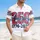 America's 250th Birthday 1776-2026 Patriotic Hawaiian Hibiscus Star Laurel Short-sleeve Hawaiian Shirt - 4