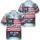 Patriotic Americana 250th Anniversary Flag 'We the People' 1776 Hibiscus Scroll Short-sleeve Hawaiian Shirt - 3