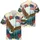 USA 250th Birthday Eagle American Flag Tropical Evergreen Ivory Design Short-sleeve Hawaiian Shirt - 3