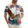USA 250th Birthday Eagle American Flag Tropical Evergreen Ivory Design Short-sleeve Hawaiian Shirt - 1
