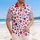 USA 250th Anniversary Patriotic Hawaiian All-Over Red Blue Star Scatter Textile Short-sleeve Hawaiian Shirt - 4