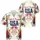 America 250th Anniversary Faith & Freedom USA Flag Bow Est. 1776 Floral Design Short-sleeve Hawaiian Shirt - 3