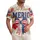 America 250th Anniversary God Bless AMERICA Patriotic Striped Star Bow Tropical 1776 2026 Short-sleeve Hawaiian Shirt - 1