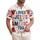 America 250th Anniversary: Loves Jesus & America Too Hawaiian Floral Star Motif Short-sleeve Hawaiian Shirt - 1