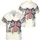 USA 250th Birthday: 1776 Patriotic Hawaiian-Inspired Stripes Plaid Stars & Bow Short-sleeve Hawaiian Shirt - 3