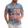 America 250th Anniversary: Distressed Flag 1776 'We The People' Hibiscus Palm Leaf 2026 Short-sleeve Hawaiian Shirt - 1