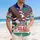 USA 250th Anniversary Bald Eagle American Flag Tropical Patriotic 1776-2026 Short-sleeve Hawaiian Shirt - 4