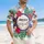 America 250th Anniversary EST 1776 Patriotic Scroll Stars Stripes Hibiscus Design Short-sleeve Hawaiian Shirt - 4