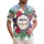 America 250th Anniversary EST 1776 Patriotic Scroll Stars Stripes Hibiscus Design Short-sleeve Hawaiian Shirt - 1